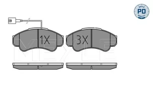 MEYLE Brake Pad Set, disc brake (025 239 1919/PD)