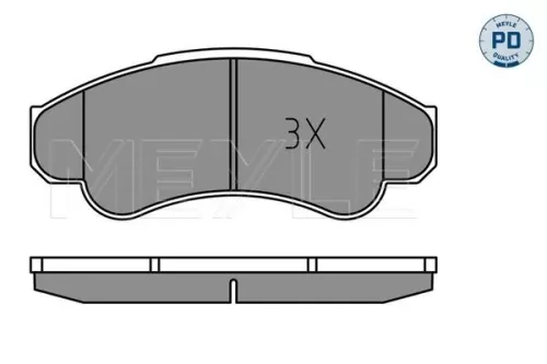 MEYLE Brake Pad Set, disc brake (025 239 1919/PD)