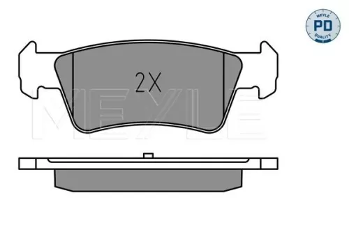 MEYLE Brake Pad Set, disc brake (025 243 6719/PD)