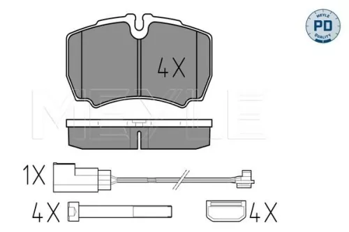 MEYLE Brake Pad Set, disc brake (025 291 2320-1/PD)