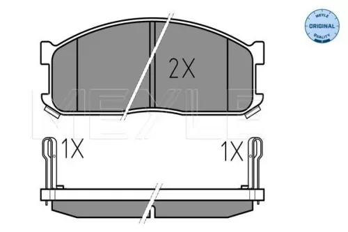 MEYLE Brake Pad Set, disc brake (025 200 0215/W)