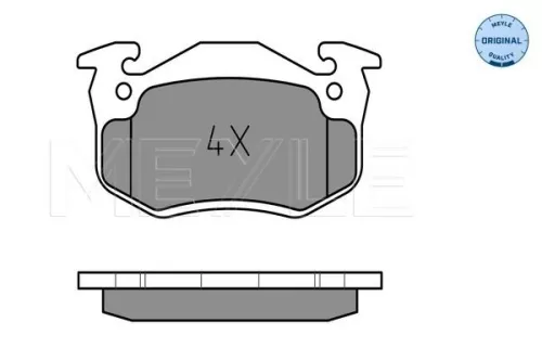 MEYLE Brake Pad Set, disc brake (025 206 3415)