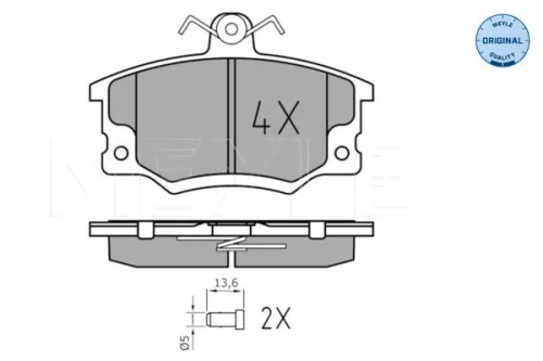 MEYLE Brake Pad Set, disc brake (025 208 3317/W)