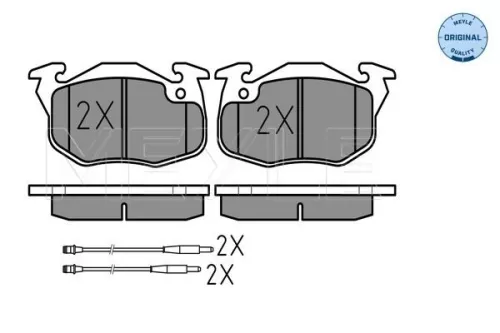 MEYLE Brake Pad Set, disc brake (025 209 0618/W)
