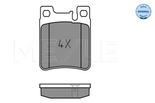 MEYLE Brake Pad Set, disc brake (025 213 0515)