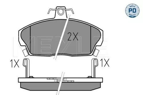 MEYLE Brake Pad Set, disc brake (025 215 1518/PD)