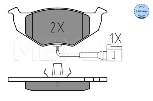 MEYLE Brake Pad Set, disc brake (025 218 6817/W)