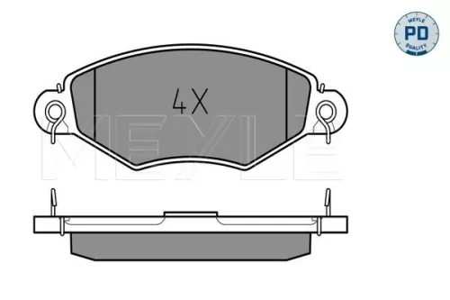 MEYLE Brake Pad Set, disc brake (025 219 8018/PD)