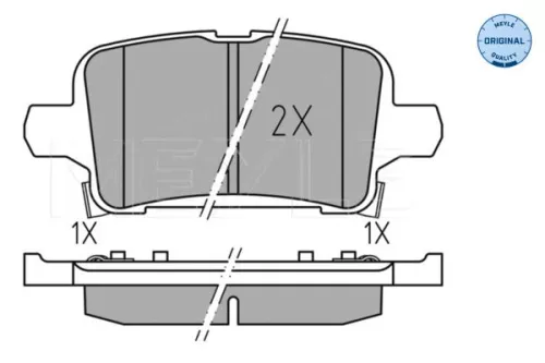 MEYLE Brake Pad Set, disc brake (025 221 2917)