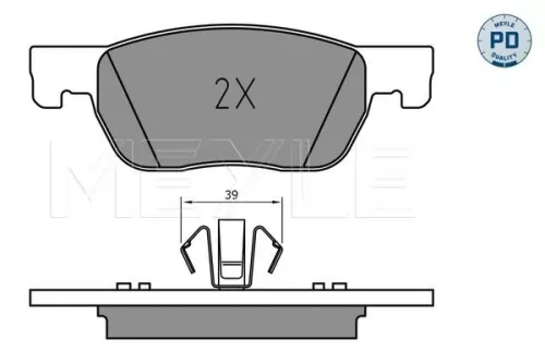 MEYLE Brake Pad Set, disc brake (025 223 4220/PD)