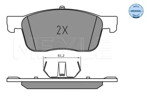 MEYLE Brake Pad Set, disc brake (025 225 9417)