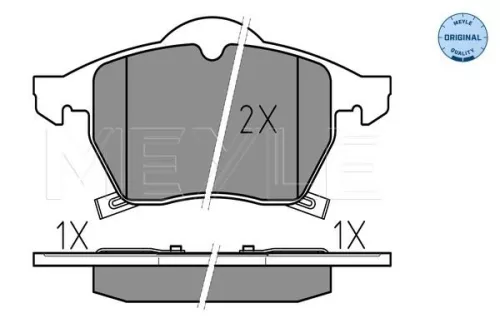 MEYLE Brake Pad Set, disc brake (025 231 1619/W)