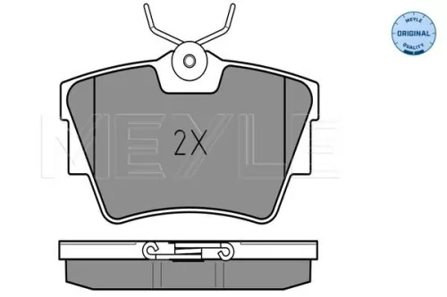 MEYLE Brake Pad Set, disc brake (025 232 2416/W)