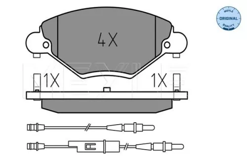 MEYLE Brake Pad Set, disc brake (025 232 7717/W)