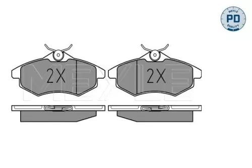 MEYLE Brake Pad Set, disc brake (025 234 0719/PD)