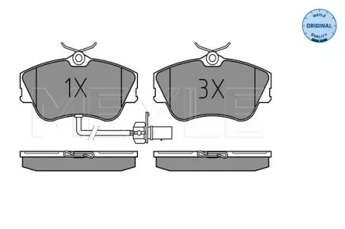 MEYLE Brake Pad Set, disc brake (025 234 4519/W)