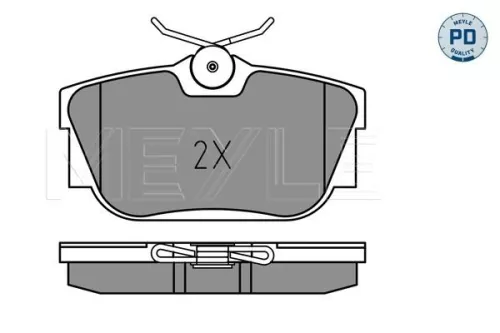 MEYLE Brake Pad Set, disc brake (025 234 4616/PD)