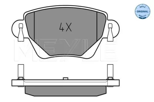 MEYLE Brake Pad Set, disc brake (025 235 5717)