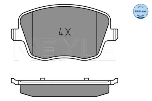 MEYLE Brake Pad Set, disc brake (025 235 8118)