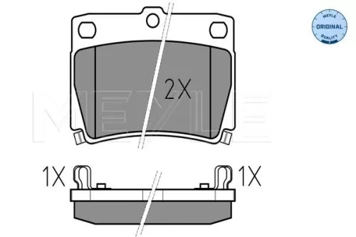 MEYLE Brake Pad Set, disc brake (025 235 9315/W)