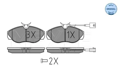 MEYLE Brake Pad Set, disc brake (025 236 0219/W)