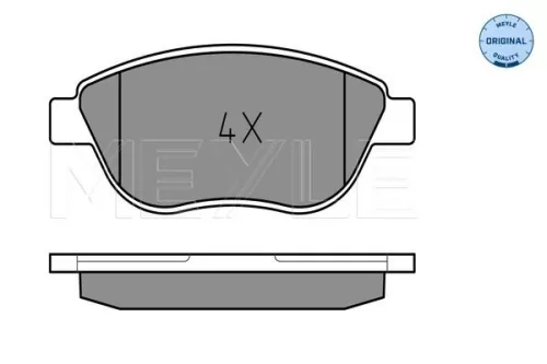 MEYLE Brake Pad Set, disc brake (025 237 0819)