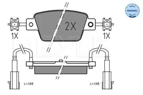 MEYLE Brake Pad Set, disc brake (025 237 1418)