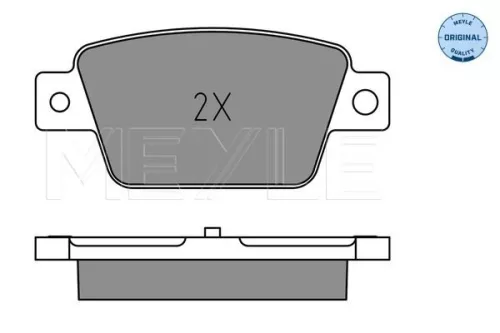 MEYLE Brake Pad Set, disc brake (025 237 1418)