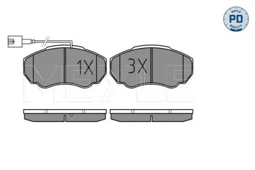 MEYLE Brake Pad Set, disc brake (025 239 1719/PD)