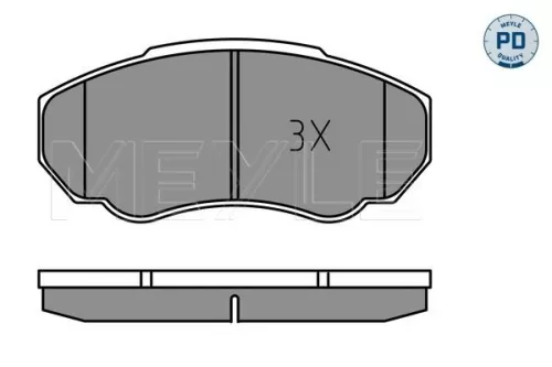 MEYLE Brake Pad Set, disc brake (025 239 1719/PD)