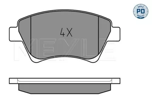 MEYLE Brake Pad Set, disc brake (025 239 3018/PD)