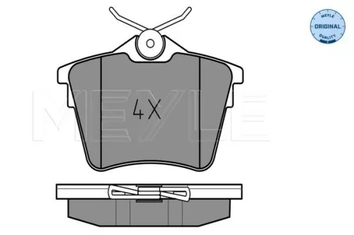 MEYLE Brake Pad Set, disc brake (025 241 3517)