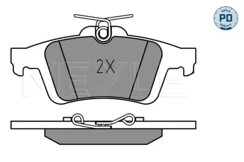 MEYLE Brake Pad Set, disc brake (025 241 3717/PD)