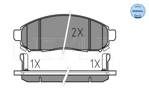 MEYLE Brake Pad Set, disc brake (025 242 2716/W)