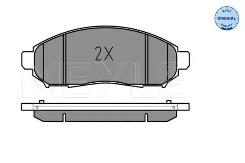 MEYLE Brake Pad Set, disc brake (025 242 2716/W)