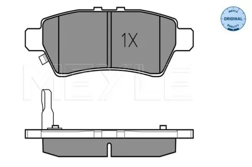 MEYLE Brake Pad Set, disc brake (025 242 4016/W)
