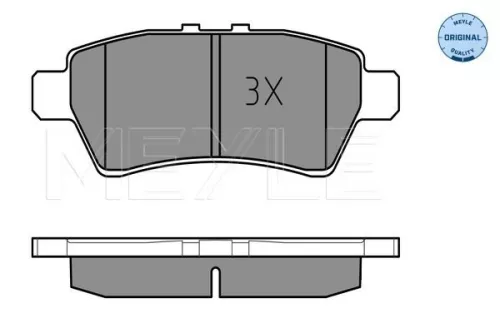 MEYLE Brake Pad Set, disc brake (025 242 4016/W)