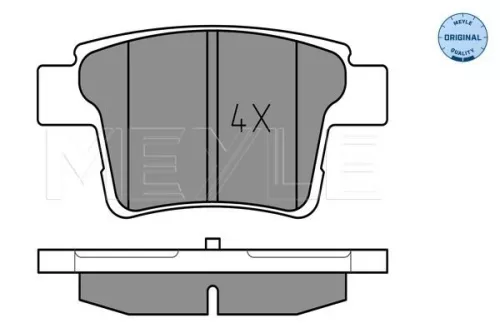MEYLE Brake Pad Set, disc brake (025 242 6017)