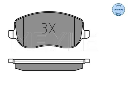 MEYLE Brake Pad Set, disc brake (025 242 9419/W)