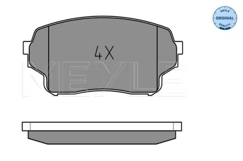 MEYLE Brake Pad Set, disc brake (025 243 0115/W)