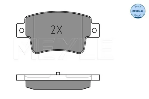 MEYLE Brake Pad Set, disc brake (025 243 4917/W)