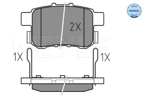 MEYLE Brake Pad Set, disc brake (025 244 3514/W)