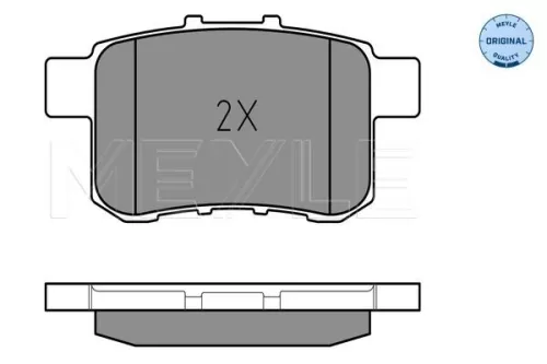 MEYLE Brake Pad Set, disc brake (025 244 3514/W)