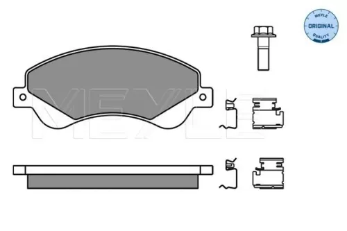 MEYLE Brake Pad Set, disc brake (025 244 8518/W)