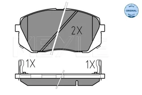 MEYLE Brake Pad Set, disc brake (025 245 0116/W)