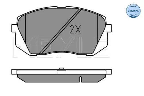 MEYLE Brake Pad Set, disc brake (025 245 0116/W)