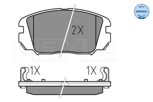 MEYLE Brake Pad Set, disc brake (025 246 1817/W)