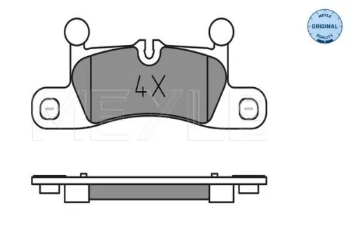 MEYLE Brake Pad Set, disc brake (025 247 2116)