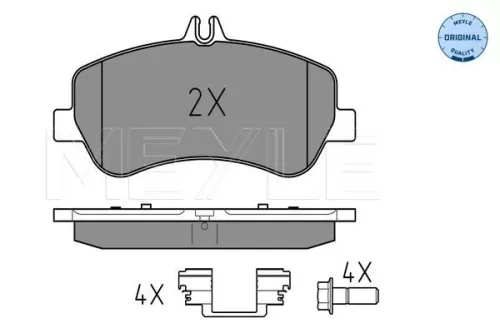 MEYLE Brake Pad Set, disc brake (025 248 6720)