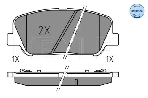 MEYLE Brake Pad Set, disc brake (025 249 1517)